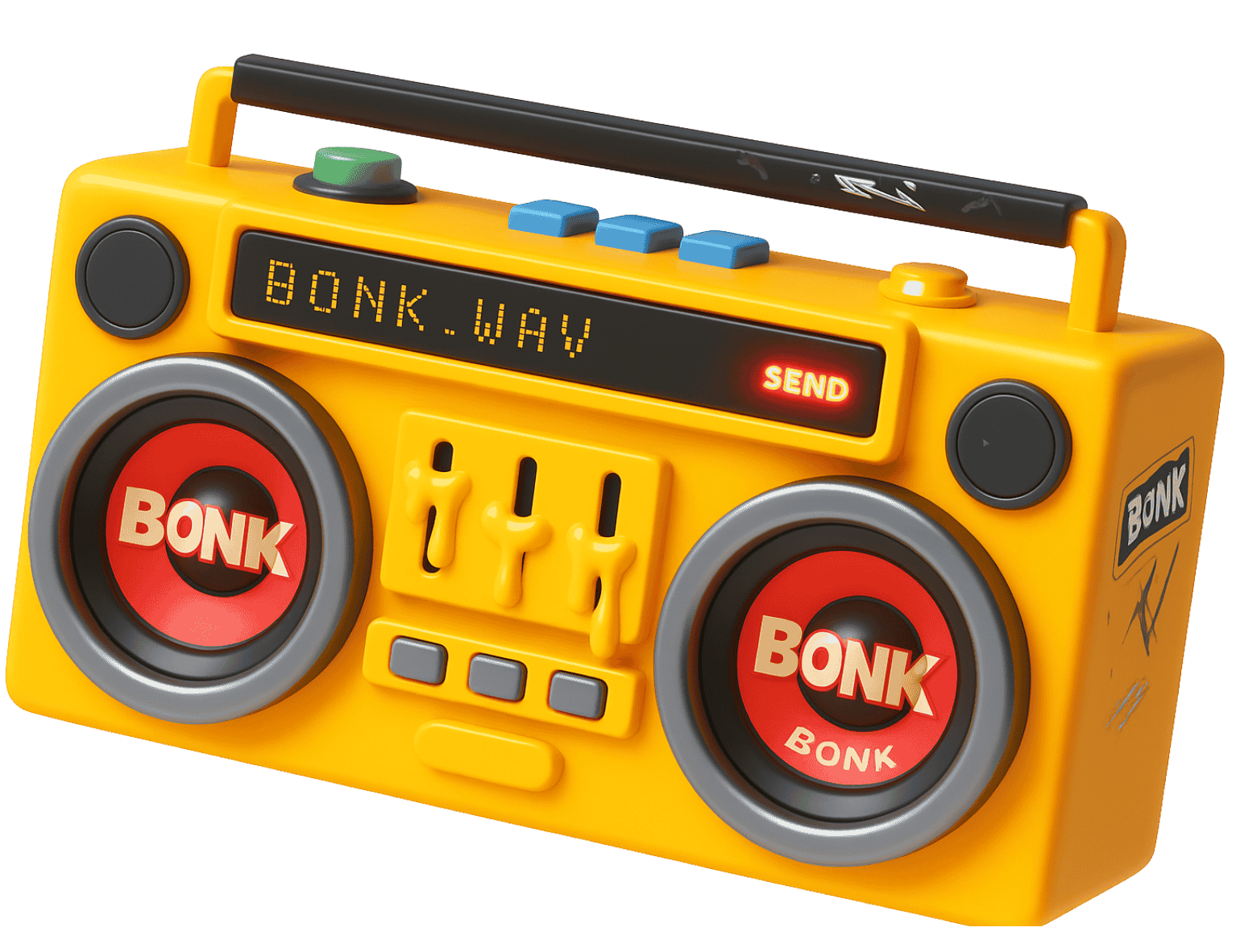 boombox 3d illustration