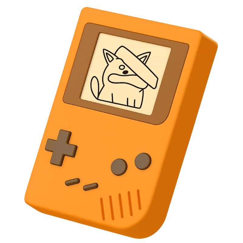 gameboy 3d illustration